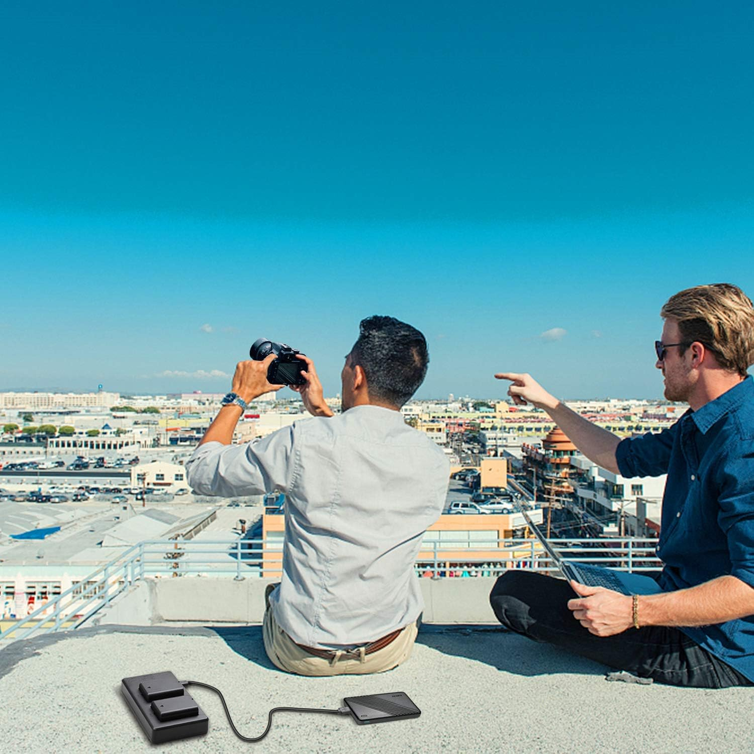 NP-FW50 2 Packs ELASO Replacement Camera Battery Compatible with Sony A6000 Battery A6500 A6300 A6400 A7 A7II A7RII A7SII A7S A7S2 A7R A7R2 A55 A5100 RX10 Accessories, Black - 1 X Battery Only image number 1