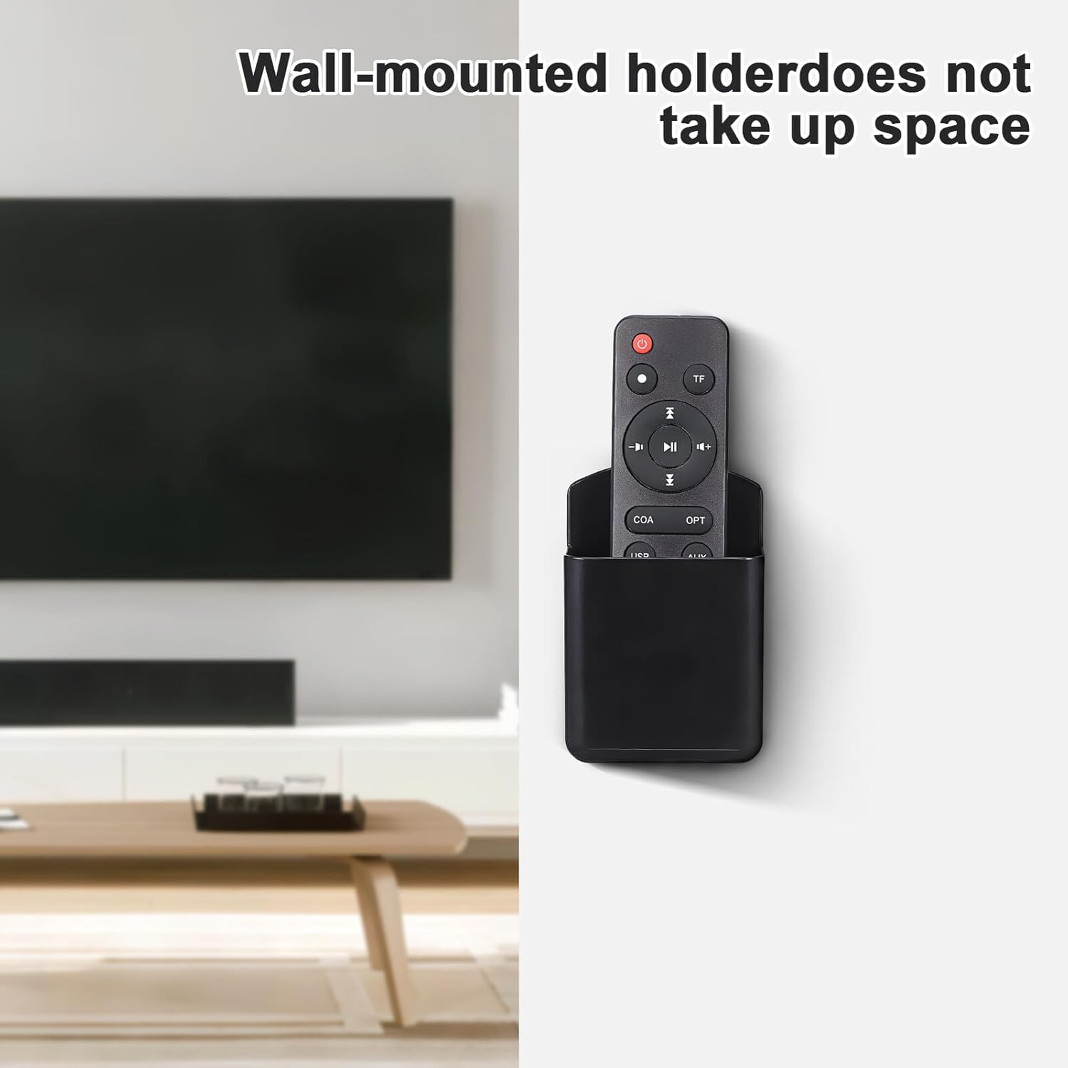 FOMIYES 3Pcs Wall Storage Box Remote Holder Remote Control Holder Multifunctional Wall Mount Organizer for Home Office Bedroom Decorations image number 1