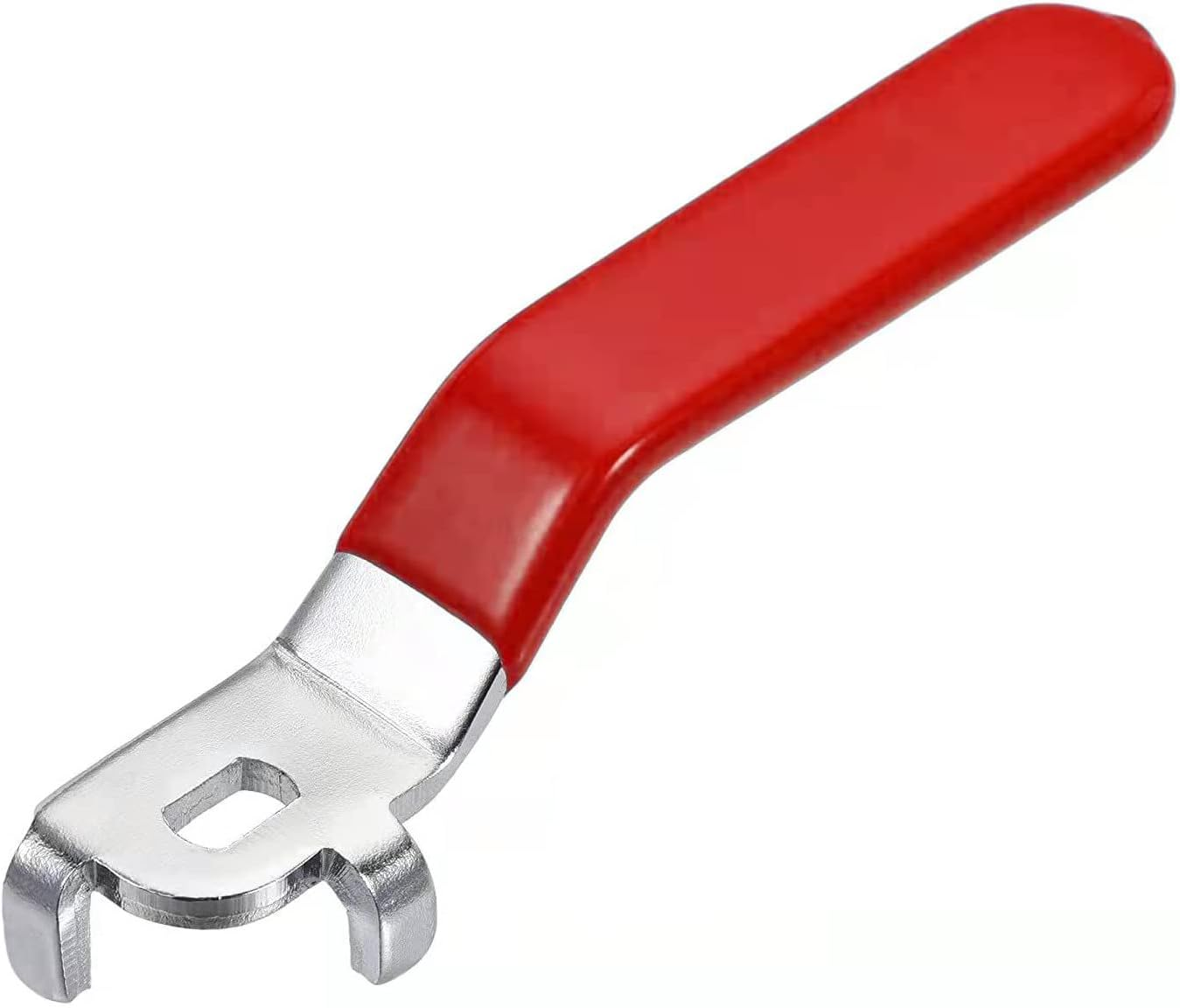 1Pcs Red Lever Handle for Ball Valve Total Length 138Mm,Hole Size 10X14Mm,Hole Thickness 3Mm（10X14X3Mm） image number 1