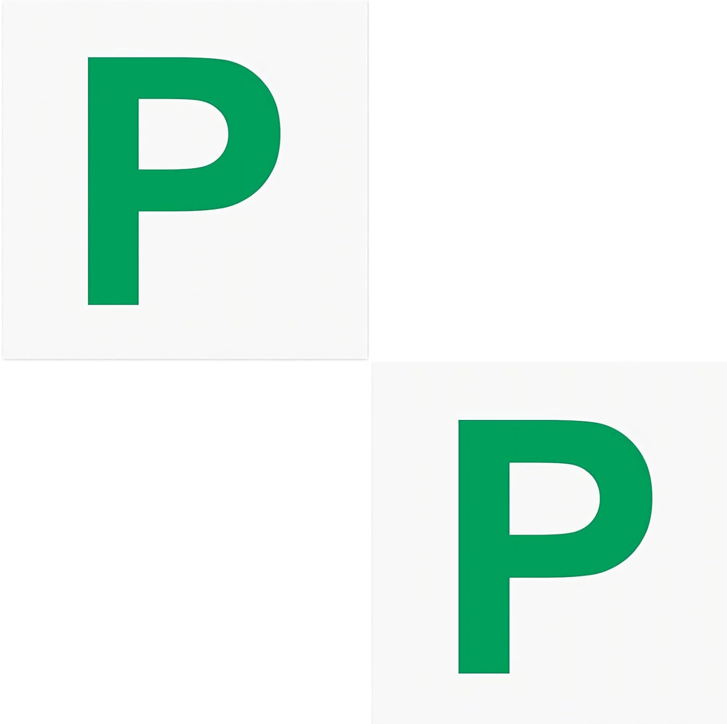 Magnetic Learner Driver Plates, 2 Pack Fully Magnetic Car Green P Plates， Learning Learner Driver Magnetic Plates Green P image number 3
