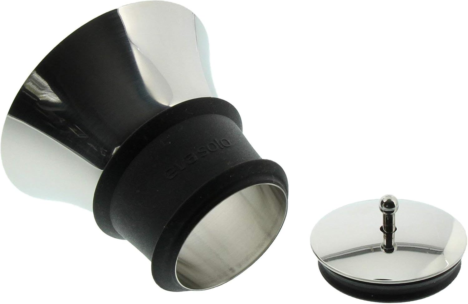 EVA SOLO Scandinavian Design Fridge Carafe 1 Litre Borrosilicate Glass Stainless Steel Silicone Dishwasher Safe 100% Drip Free &ndash; Dark Grey Wowen 1.0 L