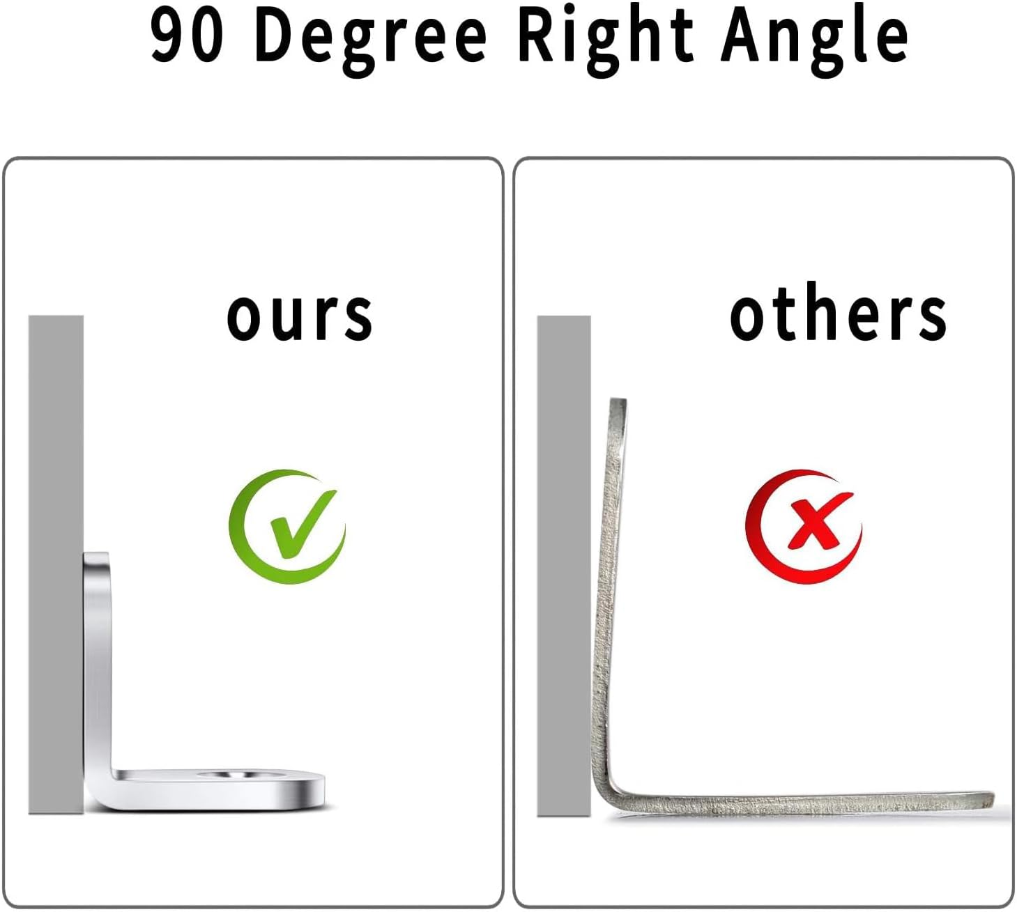 Hunken 30 PCS Metal L Angle Brackets with 60 Screws, Right Angle Corner Brackets for Wood Furniture, Chairs, Drawers, Cabinets (20 X 20 X 16 CM / 0.78 X 0.78 X 0.62 In) image number 1