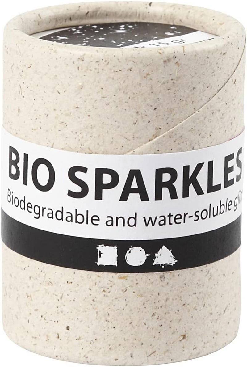 CREATIVE Organic Glitter Black 10 G, Black Glitter Powder, Glitter Powder, 100% Plastic-Free, Environmentally Friendly Craft Glitter for Many Great Applications image number 2