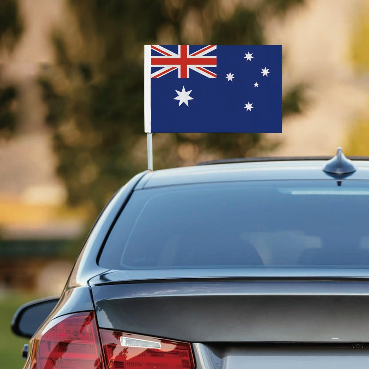 2 PCS Australia Car Flag,Australian Decor,Two Layer Digital Printed 150D Banner for Car Vechile Truck image number 2