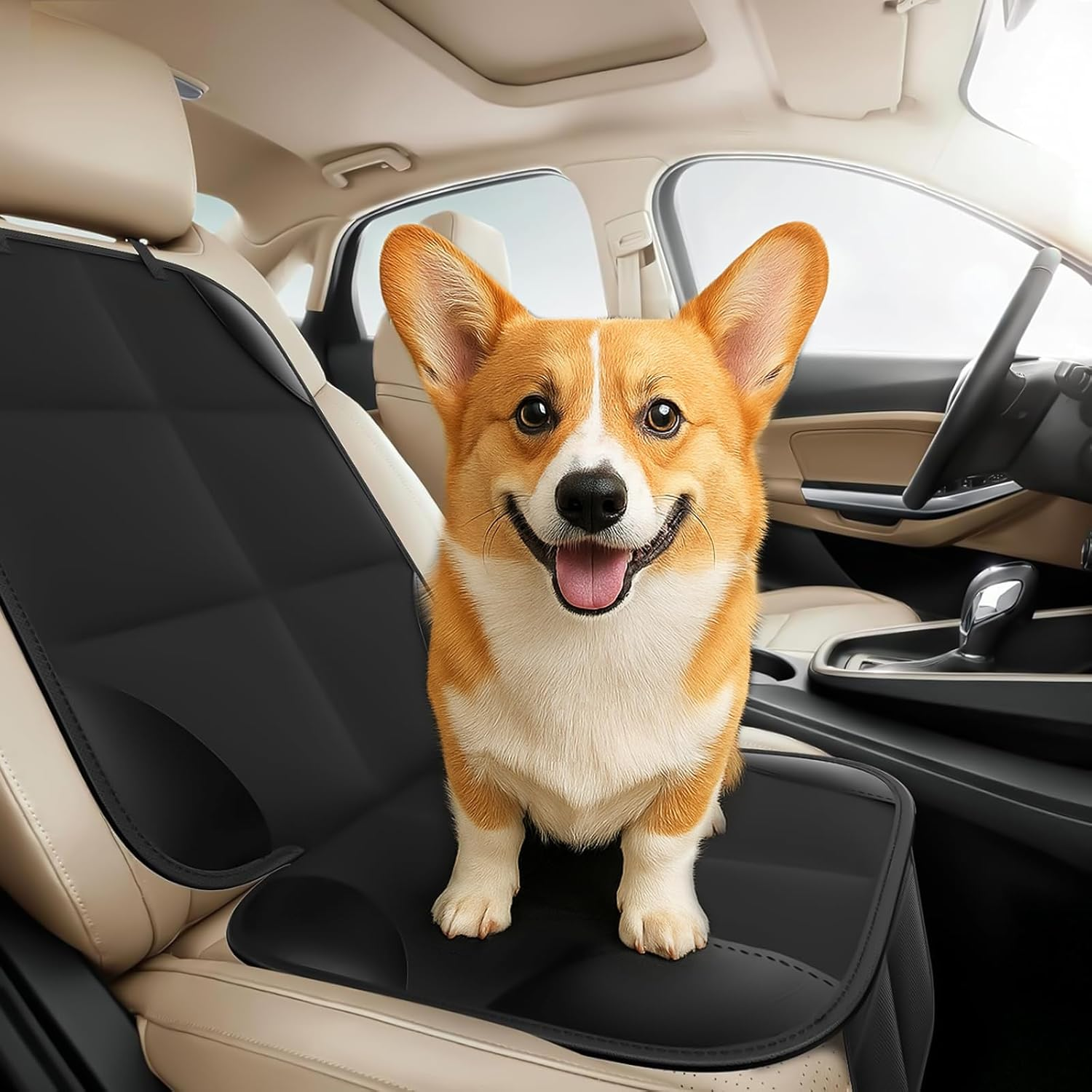 AUSELECT Back Car Seat Organiser for Kids - 2 Pack Car Storage Organizer Backseat Protectors X-Large 60X45Cm, 2 Pocket Seat Back Kick Mats Cover for Vehicles to Protect from Dirt, Mud & Scratches image number 6