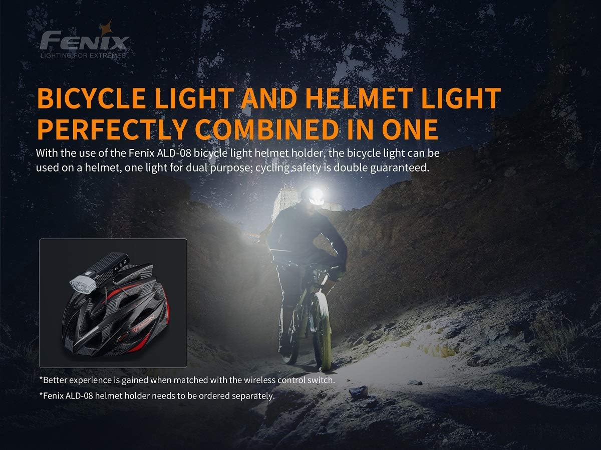 Fenix BC30 V2.0 2200 Lumen LED Bike Light &ndash;IP67 Waterproof Bicycle Light with 50,000Hrs Lifespan Comes with Quick-Release Bike Mount for Mountain Cycling &ndash; Bike Head Lamp with Flash image number 4