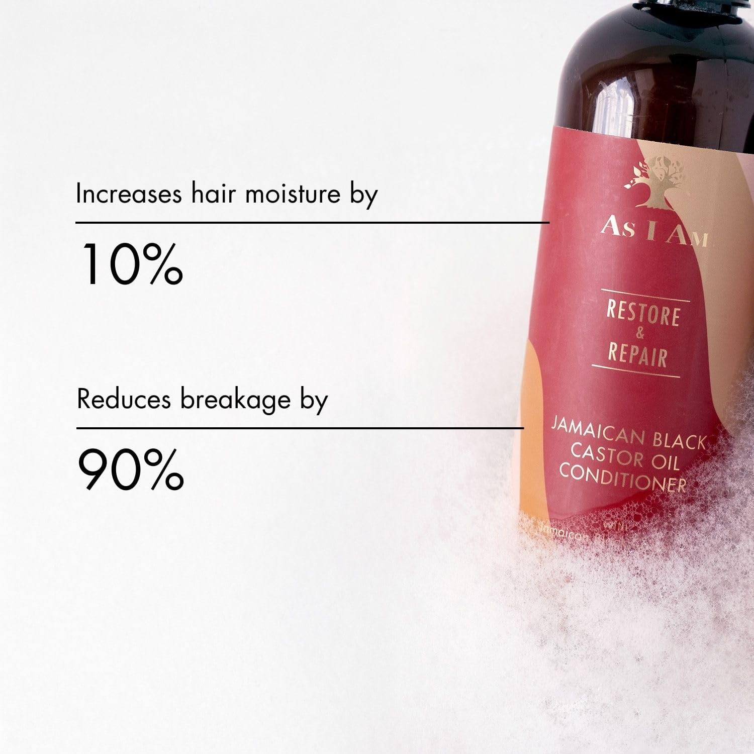 As I Am Restore & Repair Jamaican Black Castor Oil Conditioner, 355Ml, with Vitamin C and E image number 5