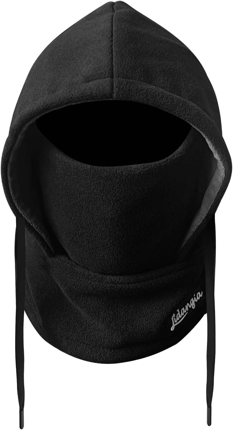 Balaclava Winter Face Mask: Thermal Polar Fleece Hood Windproof Ski Mask for Men Women, Convertible Warm Face Cover Hat Cap and Scarf for Cycling, Skiing, Motorcycle