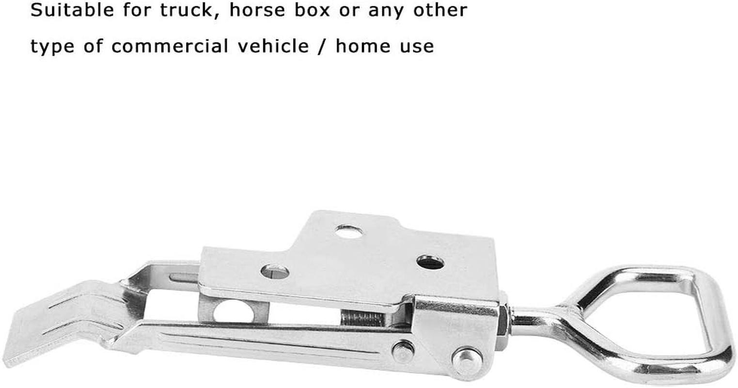 Stainless Steel over Centre Latches Fasteners Adjustable Triangular Clamp Toggle Latches Heavy Duty Lockable over Centre Hardware Fastener for Commercial Vehicles and Home Use image number 6