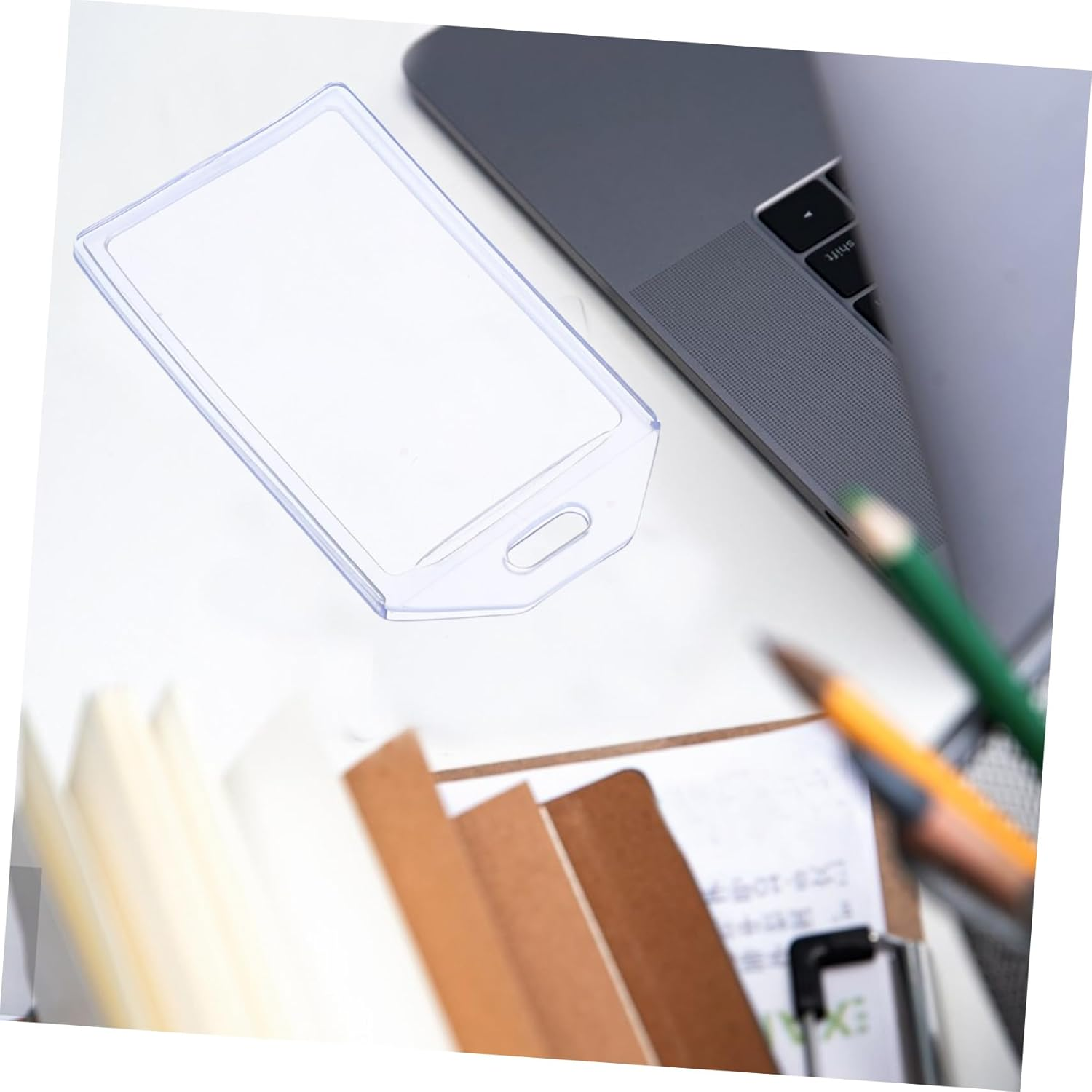 Parliky 10 Pcs PVC Luggage Tag Holders Clear Suitcase Id Label Tags Seal for Travel Business Card Insert High Visibility Prepunched for Easy Attachment image number 2