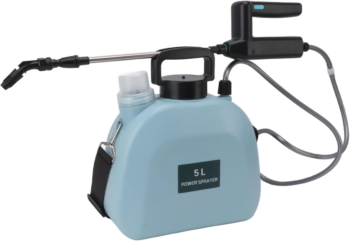 Weed Sprayer, anti Slip Handle Battery Powered Sprayer Automatic Stable Operation Strong Power for Car (5L Blue) image number 2