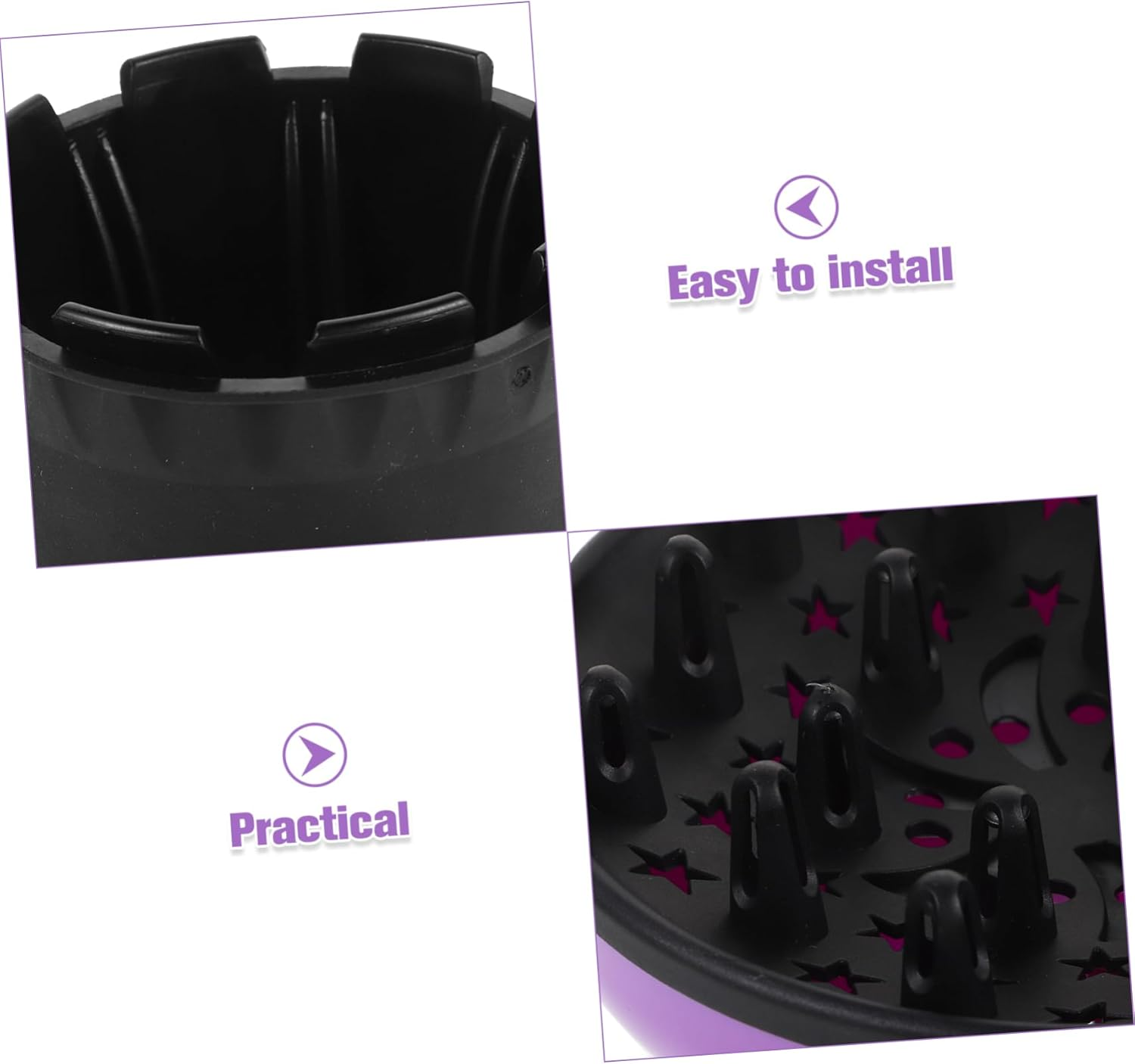 VINTORKY Adjustable Nozzle Hair Dryer Diffuser Hair Blower Protective Cover Diffuser Drying Cap Tool image number 3