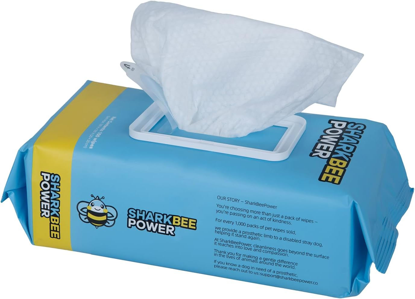 Pet Grooming Wipes for Dogs and Cats - Odor Control, Cleans Paws, Face, Bottom and Body, Safe for Sensitive Skin (100 Wipes)