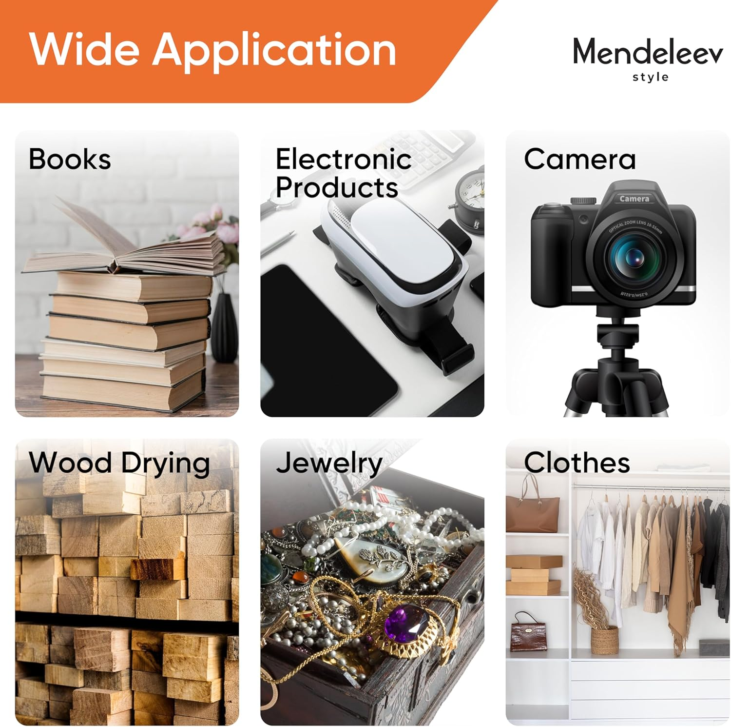 2.3 Kg - 5 LB Orange Silica Desiccant Beads - Indicating Silica Gel Beads Drying Silica Beads Reusable Silica Gel Desiccant Dehumidifier (2.3 Kg - 5 LB)