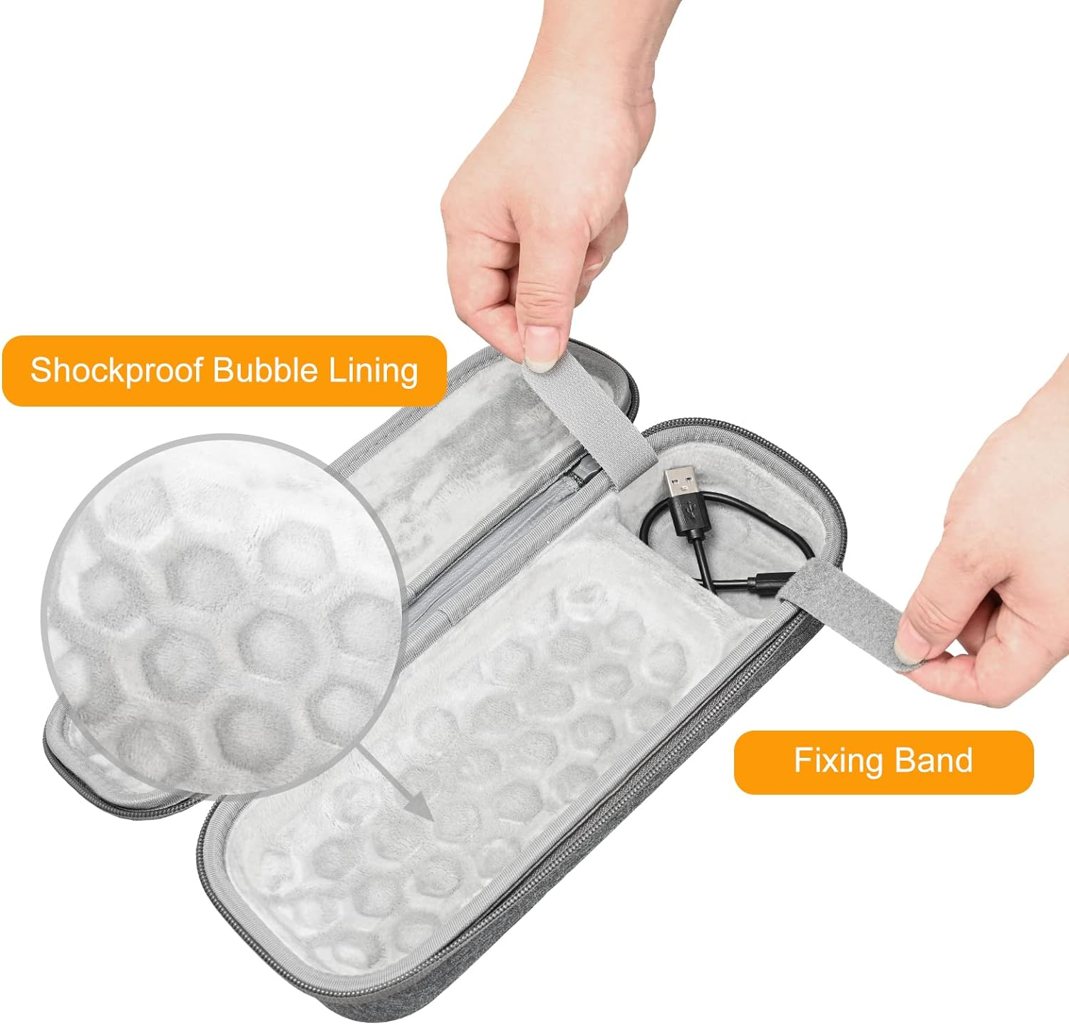 RLSOCO Carrying Case for Bose Soundlink Flex Portable Bluetooth Speaker (2Nd Gen) - Grey Case - S Size image number 2