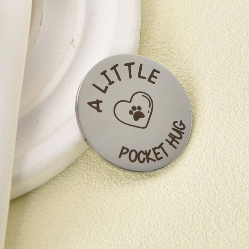 Loss of Pet Memorial Gifts for Dogs Cats Pocket Hug Keychains for Pet Owner Bereavement Remembrance Gifts for Loss of Dog Sympathy Gifts for Family Friends - When Tomorrow Starts without Me Keychain