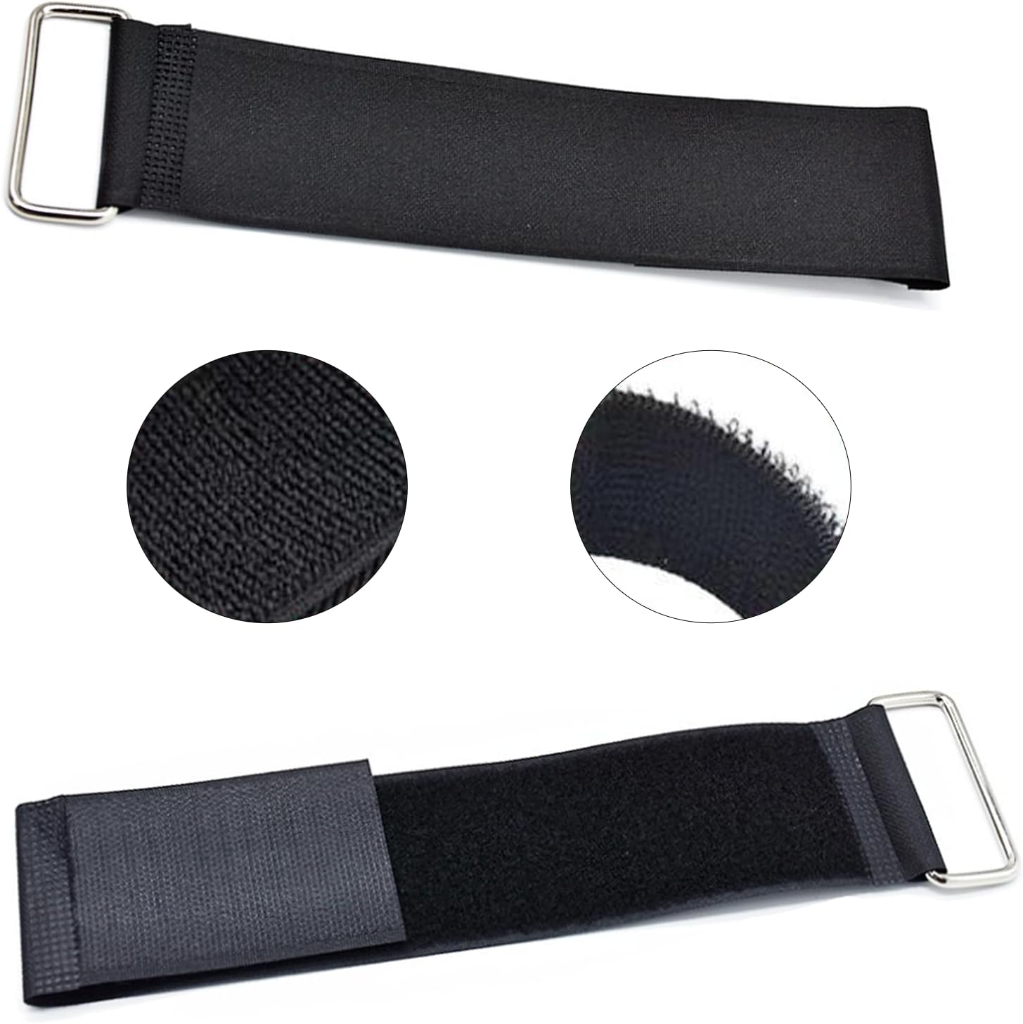 Jleivvi 1 Pair Universal Overlength Rowing Machine Foot Straps Elliptical Machine Pedals Straps Rowing Machine Pedal Trainer Straps Leg Training for Fitness Home Sports Office Accessories,50Cm image number 3