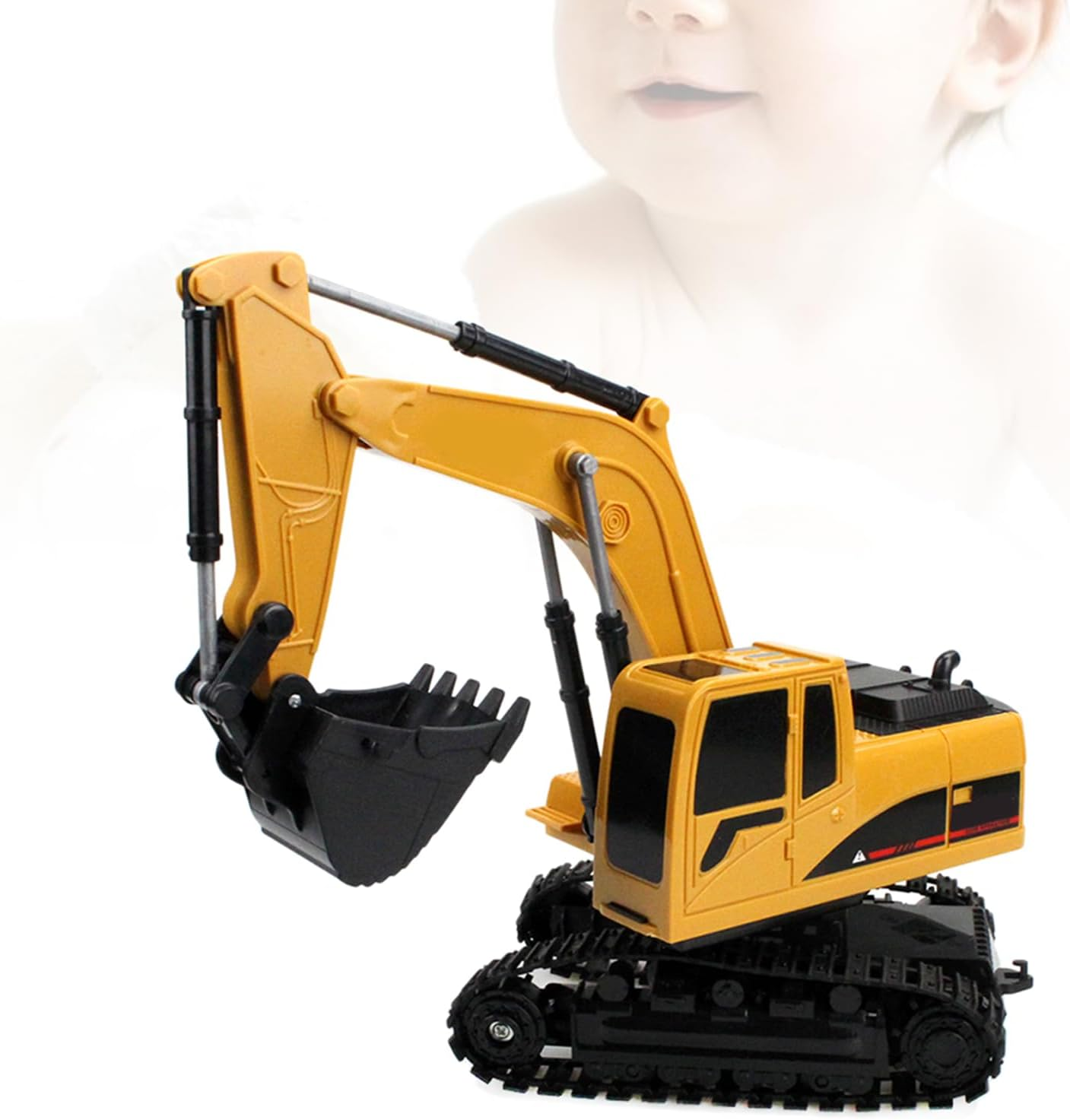 Remote Control Excavator Toys, Construction Excavator Toy Engineering Digger Truck, RC Excavator Toy with Light, Construction Toys for Boys 3-5 4-7 8-12 Year Old Kids, image number 1