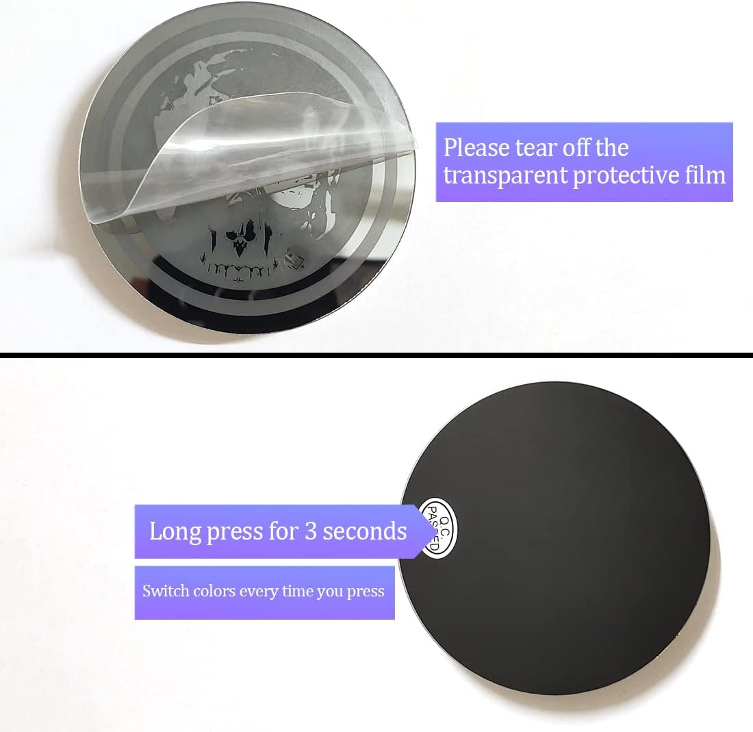 2 PCS LED Car Cup Holder Lights,Usb Charging Car Coasters with 7 Colors Luminescent Light Cup Pad,Decoration Atmosphere Light image number 3