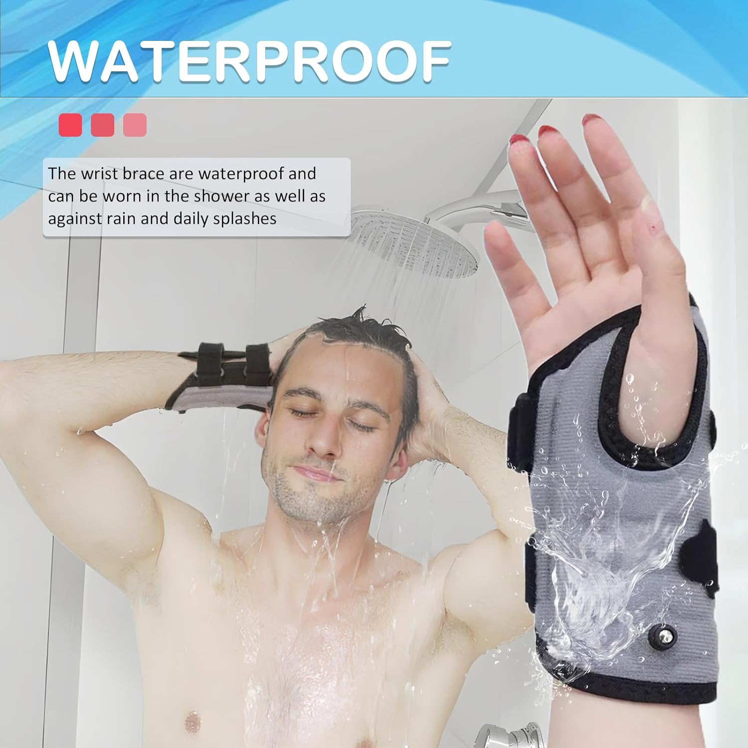 Avaneeny Wrist Brace for Carpal Tunnel Night Support, Inflatable Wrist Support with Air Compression for Relieving Pain Caused by Tendonitis, Arthritis and Sprains, Adjustable Hand Brace -Left image number 1