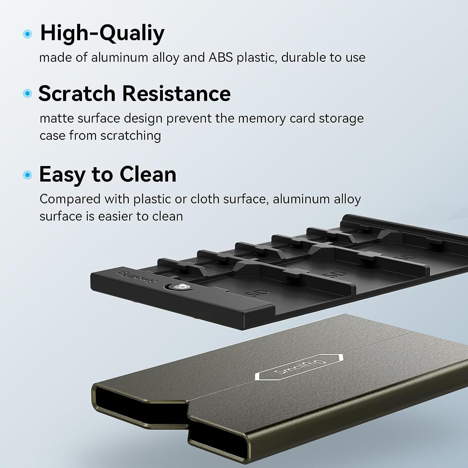 Smallrig Memory Card Case Holder Anti-Shock Anti-Fall and Scratch Suitable for Sd/Micro SD/SIM Cards for Photography Enthusiasts - 2832 image number 5