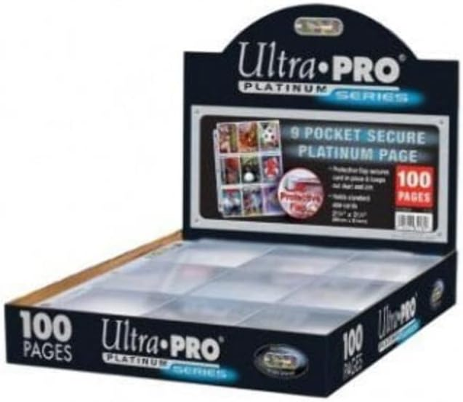 Ultra Pro Premium Series Secure 9-Pocket Page for Standard Size Cards (100-Piece Set))