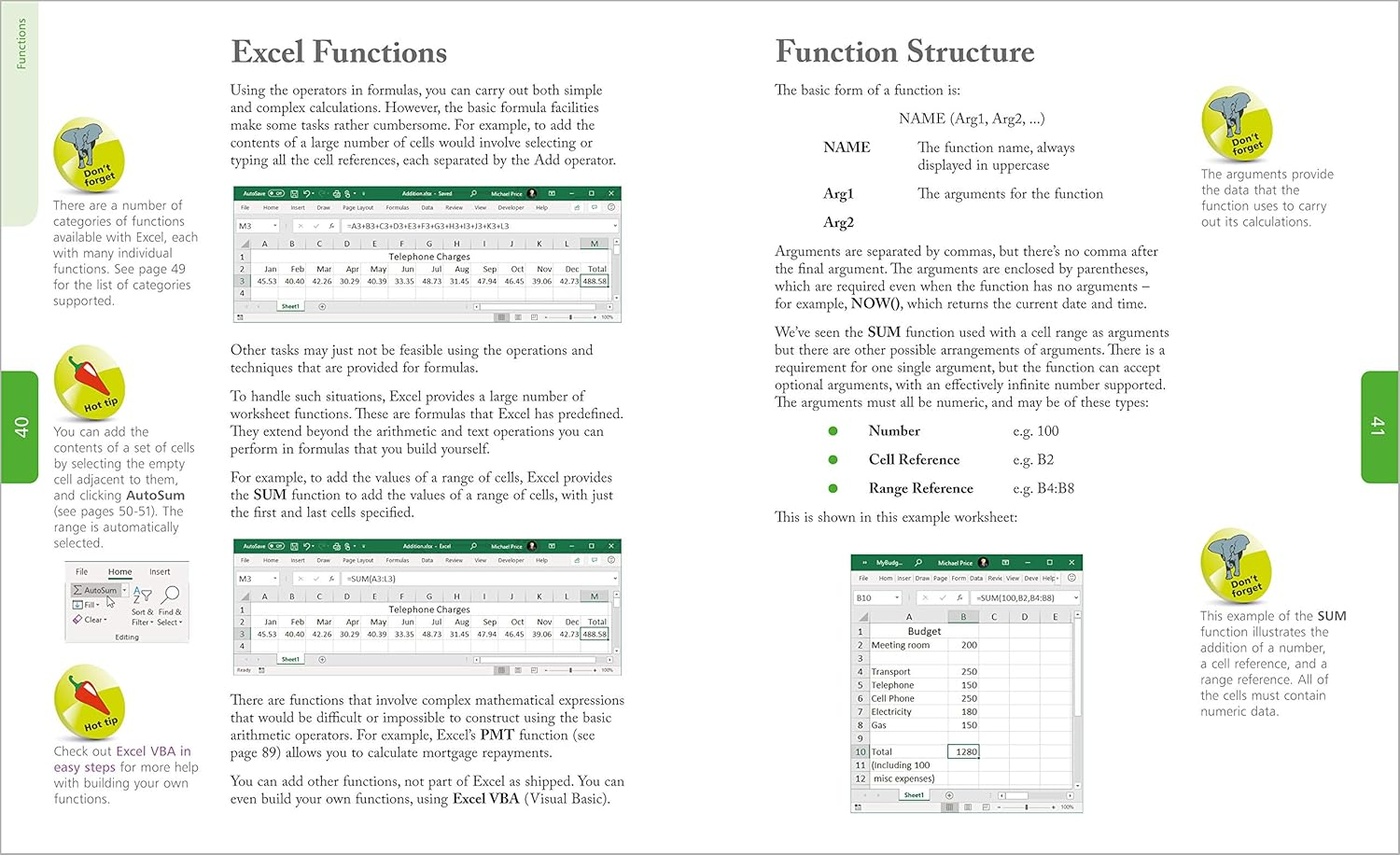 Excel Functions & Formulas in Easy Steps image number 1