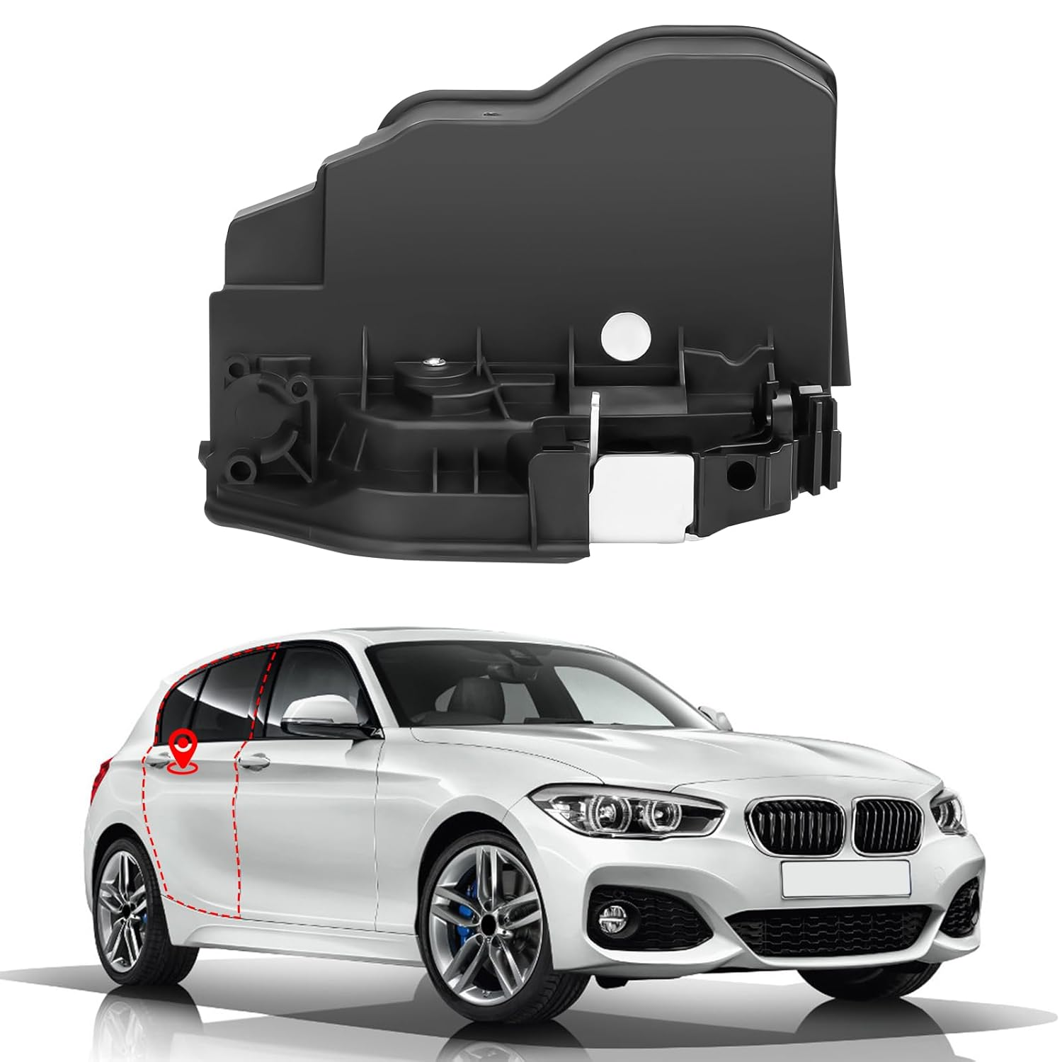 Rear Passenger Side Door Latch Lock Actuator Fit for BMW 118I 120I 125I 128I 130I 135Is 520I 530I 535D 535I 550I 750I 760Li M2 M3 X6 X5 M240I Xdrive M235I M135I & Mini Cooper 51227229460 51227276674 image number 4