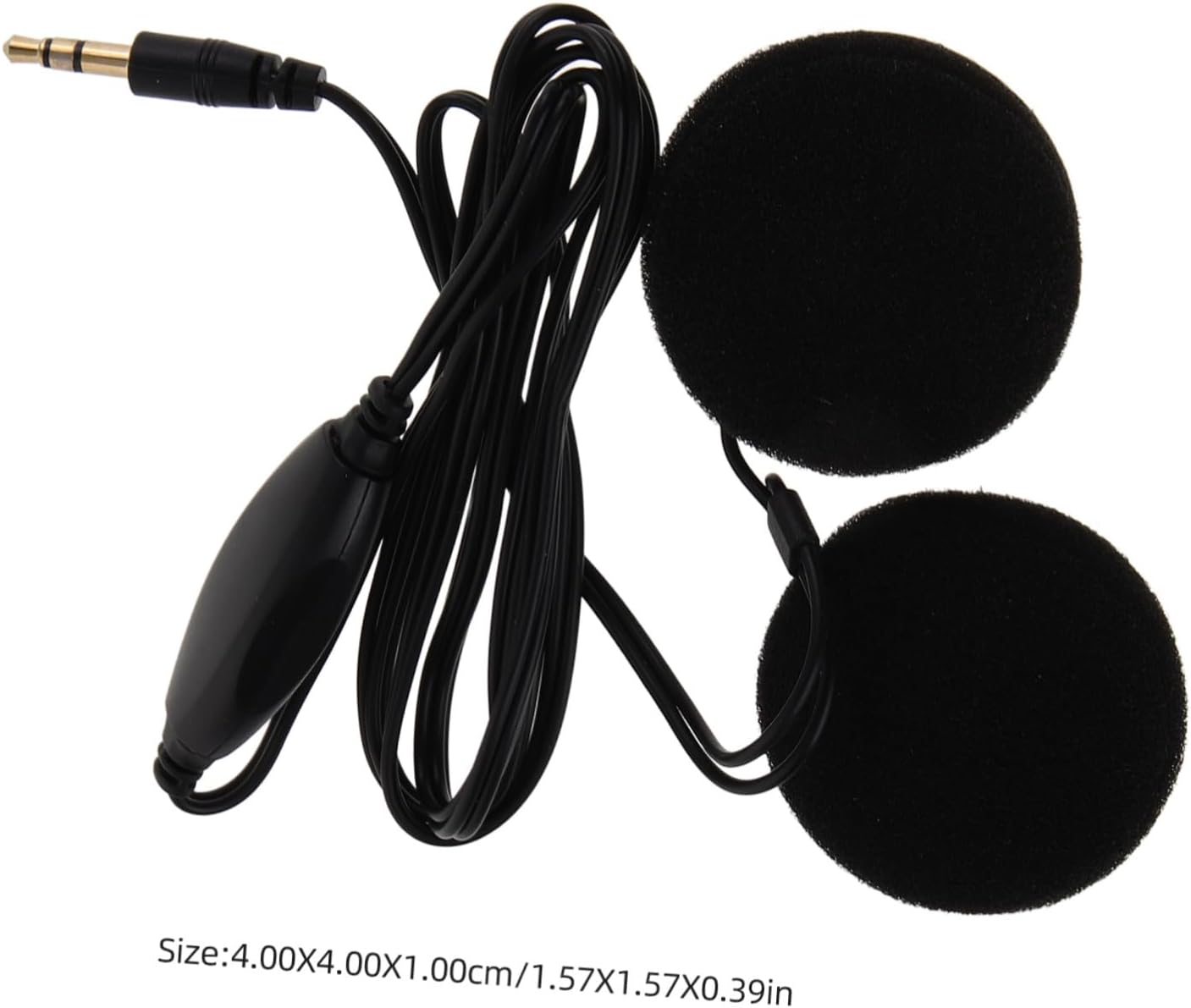 WEKADRIN Motorcycle Helmet Headset with Microphone 3.5Mm Plug Black In-Ear Earphone for Rider Gps Navigation Outdoor Riding Compatible with Motorbike Helmets image number 2