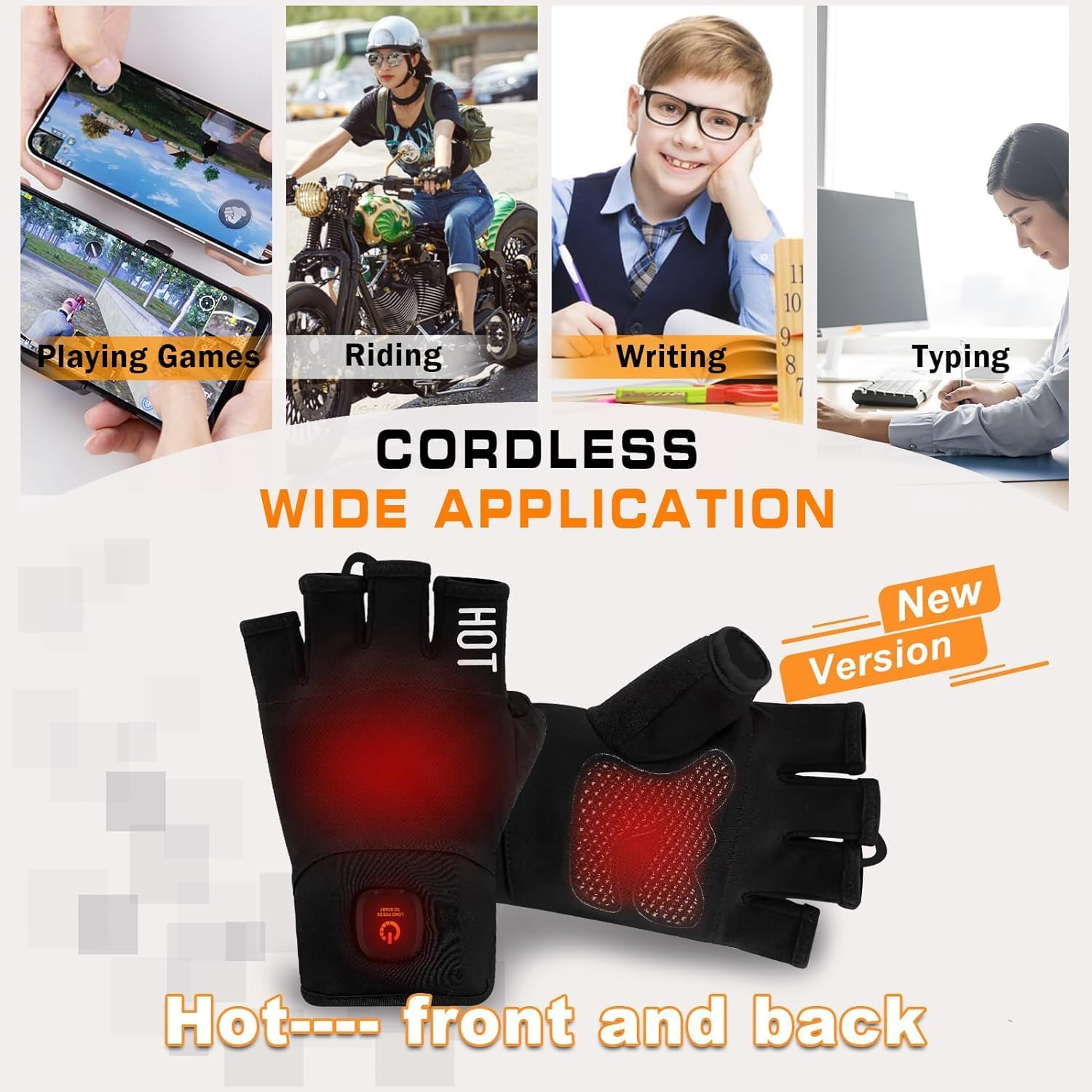 Heated Gloves Rechargeable for Men Women, Winter Warm Gloves for Arthritis, Variable Temperature Control, Work Touchscreen Gloves for Winter Cold Weather Electric(M) image number 3