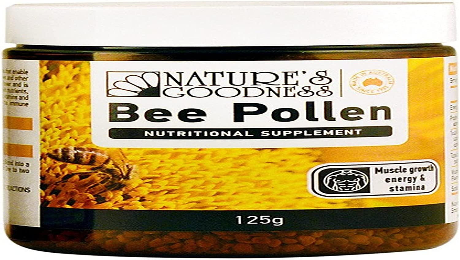 Natures Goodness Bee Pollen Granules Nutritional Supplements 125 G