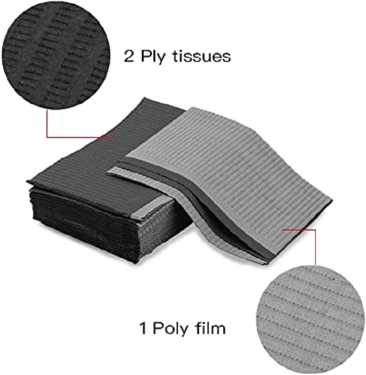 50Pcs of Disposable Tattoo Cleaning Pad Tablecloth, Disposable Bib Table Pad Waterproof Tattoo Cover, for Tables, Nail Supplies,Patient Dental Napkins Beauty Tattoo Accessories,Trays,Workbenches