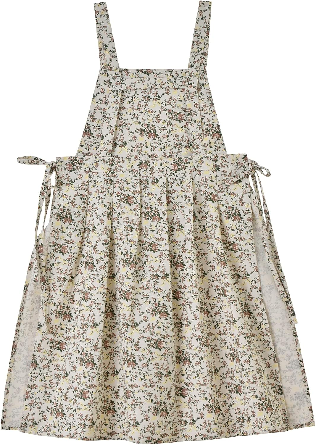 Japanese Cotton Linen Apron Adjustable for Women with Pockets, Fashion Pinafore Dress for Cooking Painting Gardening image number 5