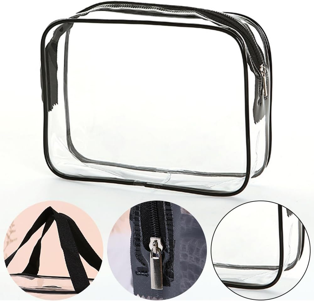 TOMVAES 6 Packs Toy Storage Bags with Zipper,Clear PVC Organizing Bags, Waterproof Toy Bags for Board Games,Handheld Toy Storage Organizer for Building Blocks Board Games Toys Cosmetic (6) image number 1