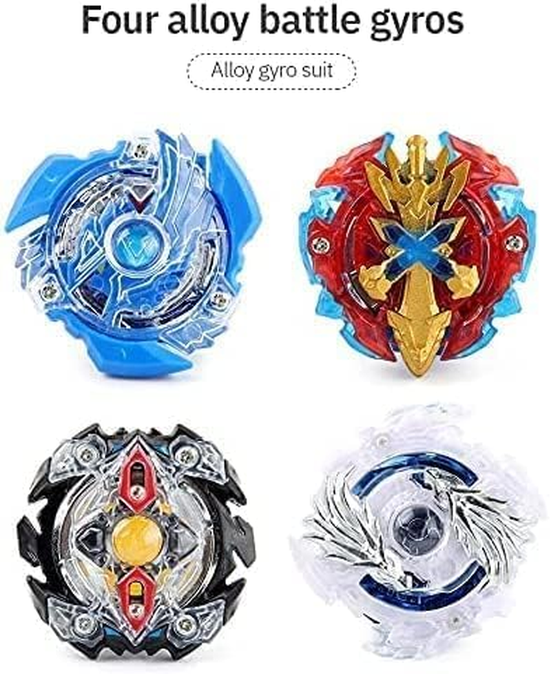 B-Qtech Battling Gyro Tops Burst with Launchers and Stadium Arena, 4 Spinning Tops + 2 Launchers + 1 Arena image number 3