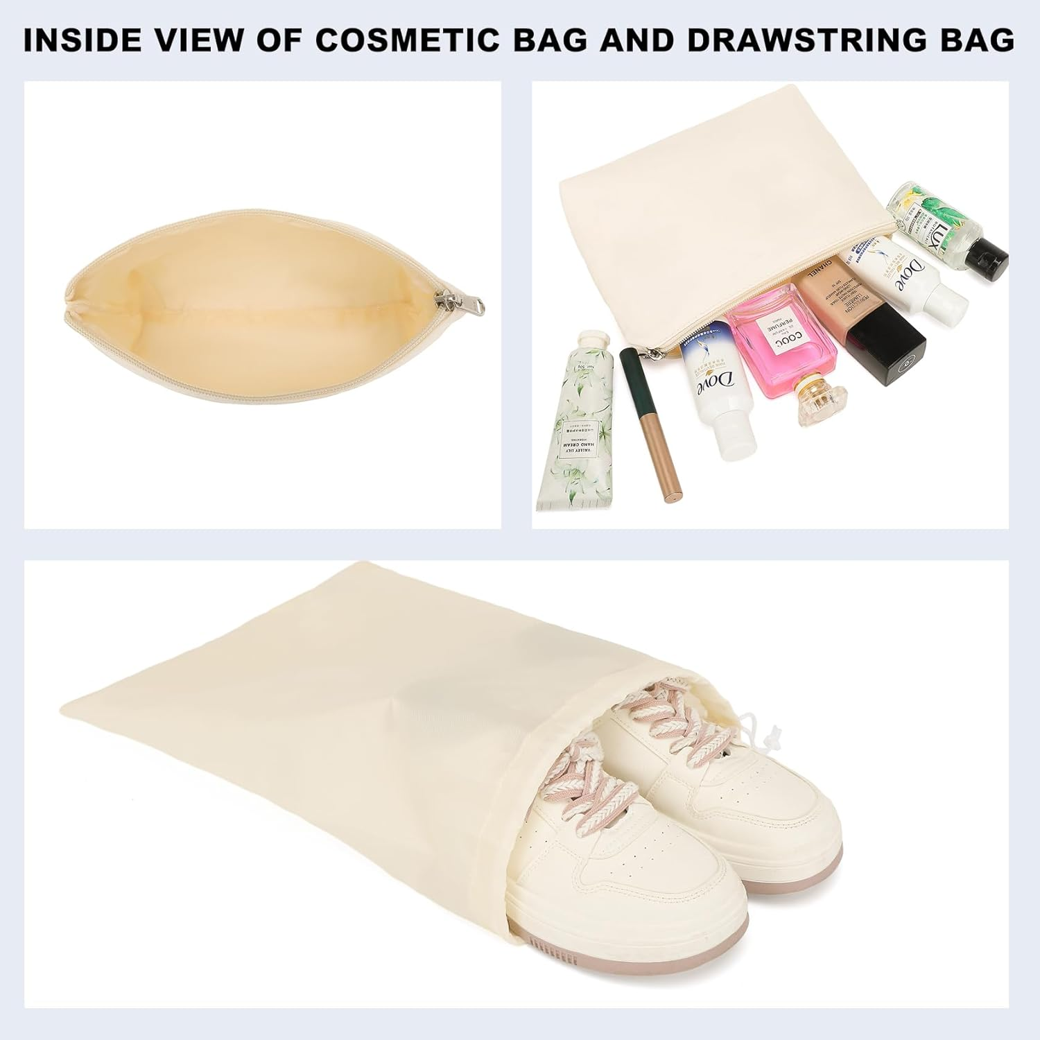 Kono Travel Duffel Bag 32L Water-Resistant Gym Tote Bag with Shoes Compartment Cosmetic Bag Detachable Shoulder Strap Lightweight Holdall Luggage Bag Weekend Bag with Trolley Sleeve