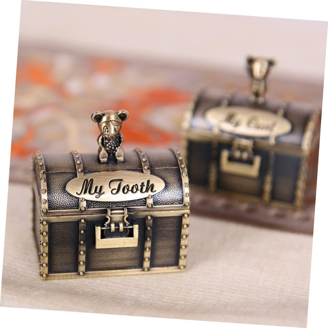 2Pcs Fetal Hair Storage Box Boys and Girls Keepsake Teeth Case Curl Boxes for Newborn image number 5