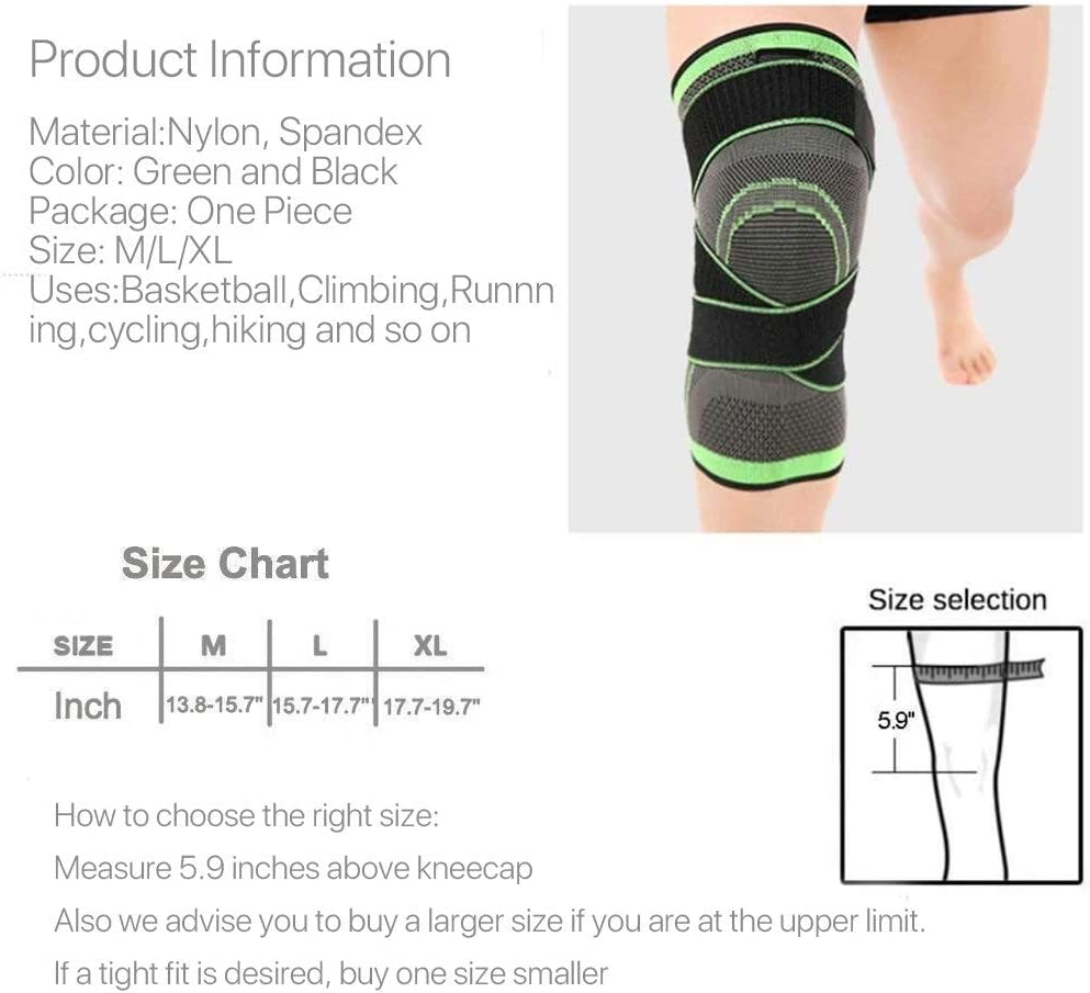 Compatible Compression Knee Support Sleeve Brace Breathable for Running Jogging Sports for Joint Pain and Arthritis Relief image number 1