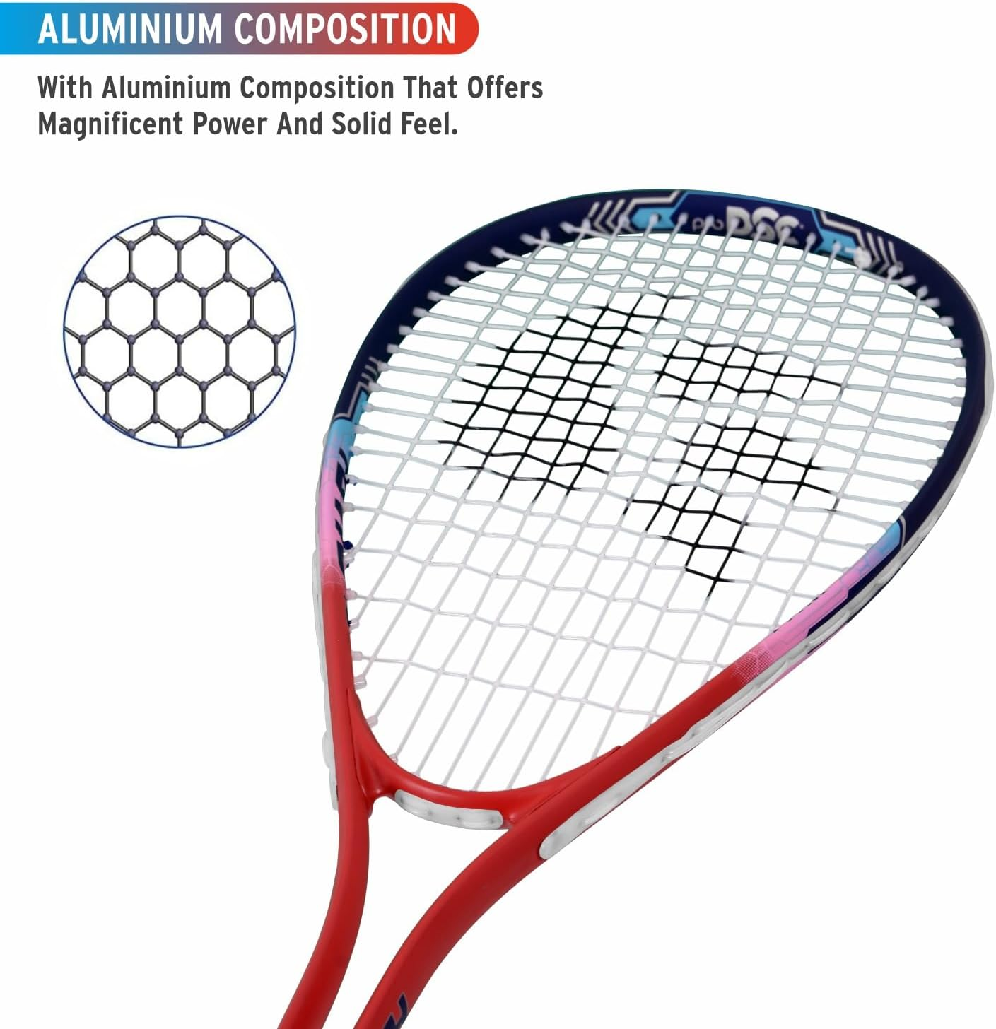 DSC Ti Smash Aluminium Squash Racquet image number 2
