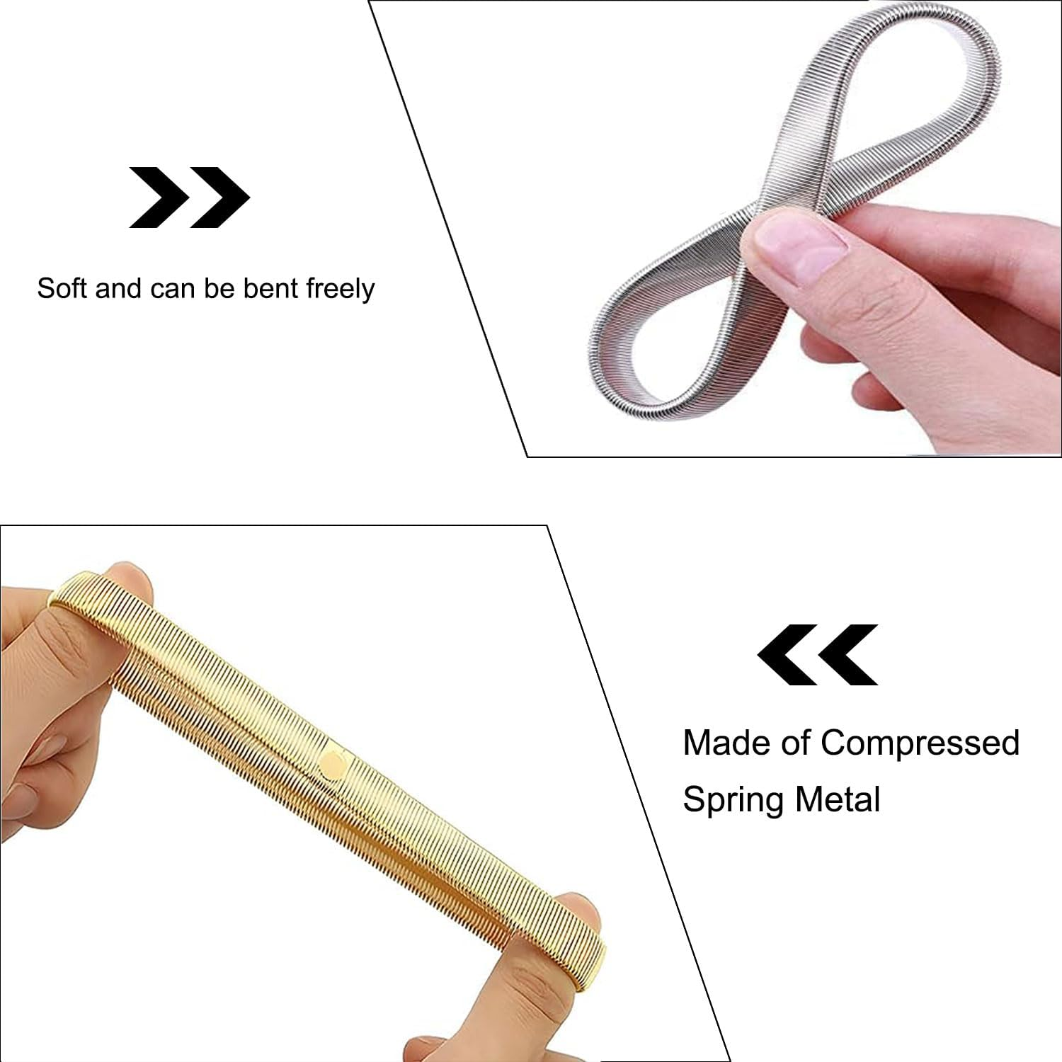 3 Pairs Sleeve Garters, Anti-Slip Shirt Sleeve Holders Armbands Sports Soccer Softball Metal Band Stretch Garters Arm Bracelet for Men and Women image number 1