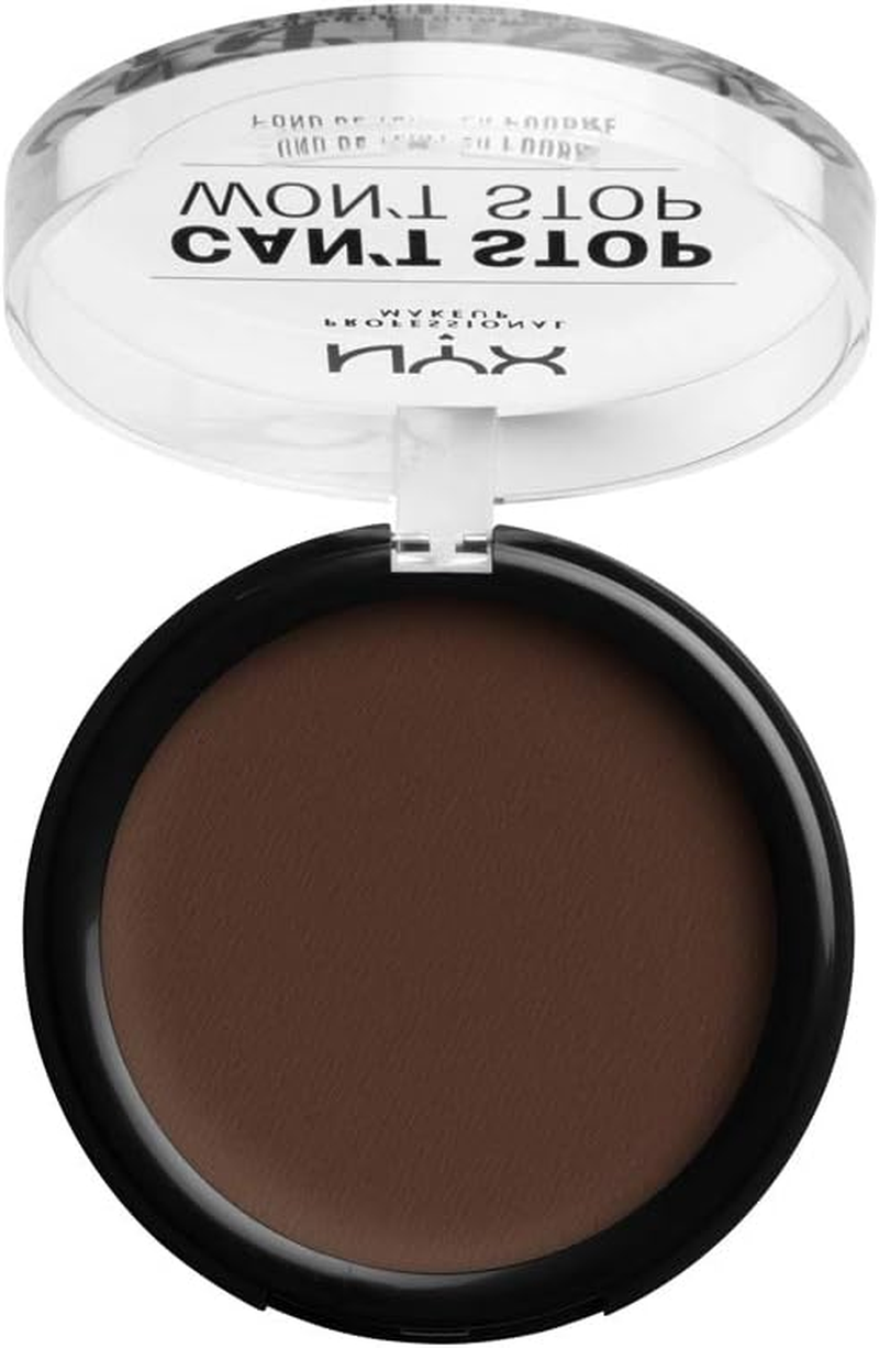 NYX Professional Makeup Can'T Stop Won'T Stop Full Coverage Powder Foundation - Deep Espresso image number 3