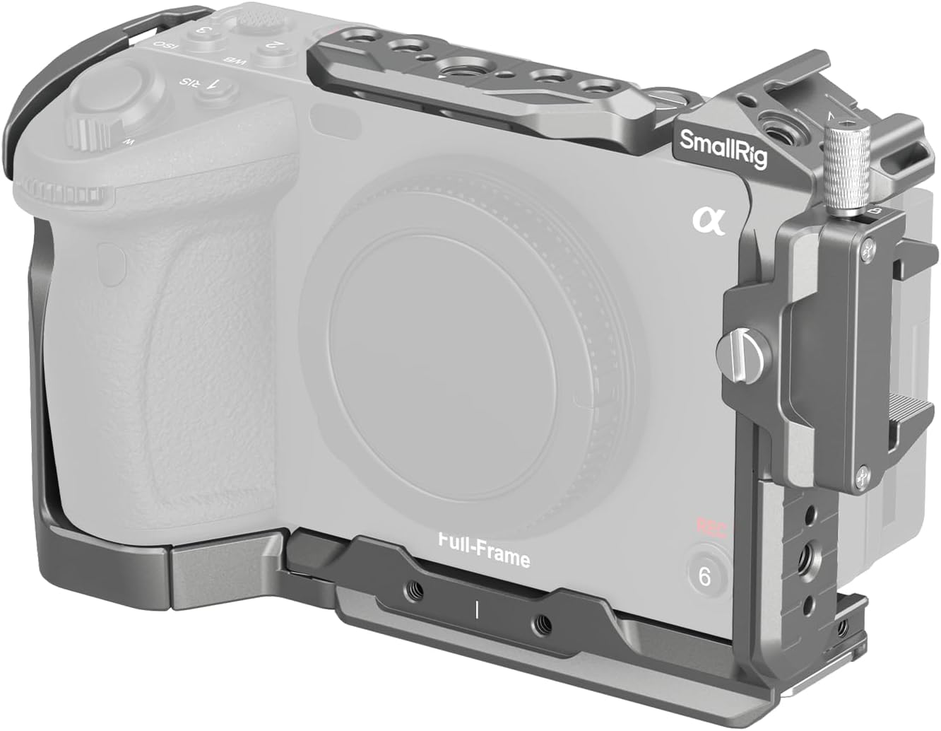 Smallrig FX3 / FX30 Hawklock Quick Release Camera Cage Kit for Sony with Cable Clamp, Bulit-In QR Cold Shoe NATO Rail/Qr Plate for Arca, Modular Design Compatible with Original XLR Handle - 4770 image number 2