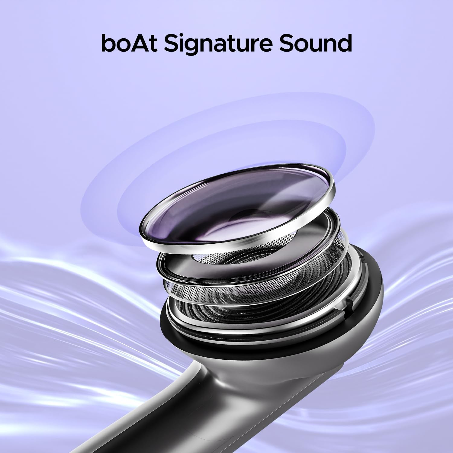 Boat Airdopes 91 45 Hour Battery, 50Ms Low Latency, Enx Technology, Fast Charge, IPX4, IWP Technology, V5.3 Bluetooth, TWS, Wireless with Microphone (Active Black) image number 3