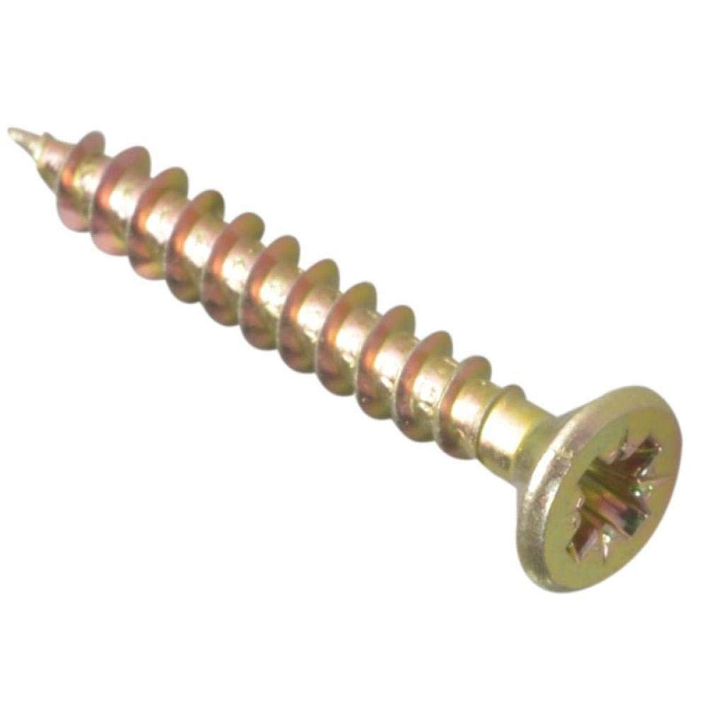Forgefix Multi-Purpose Single Thread Screws | 3.5 X 35Mm | Zinc Yellow Passivated | Box 200 image number 5