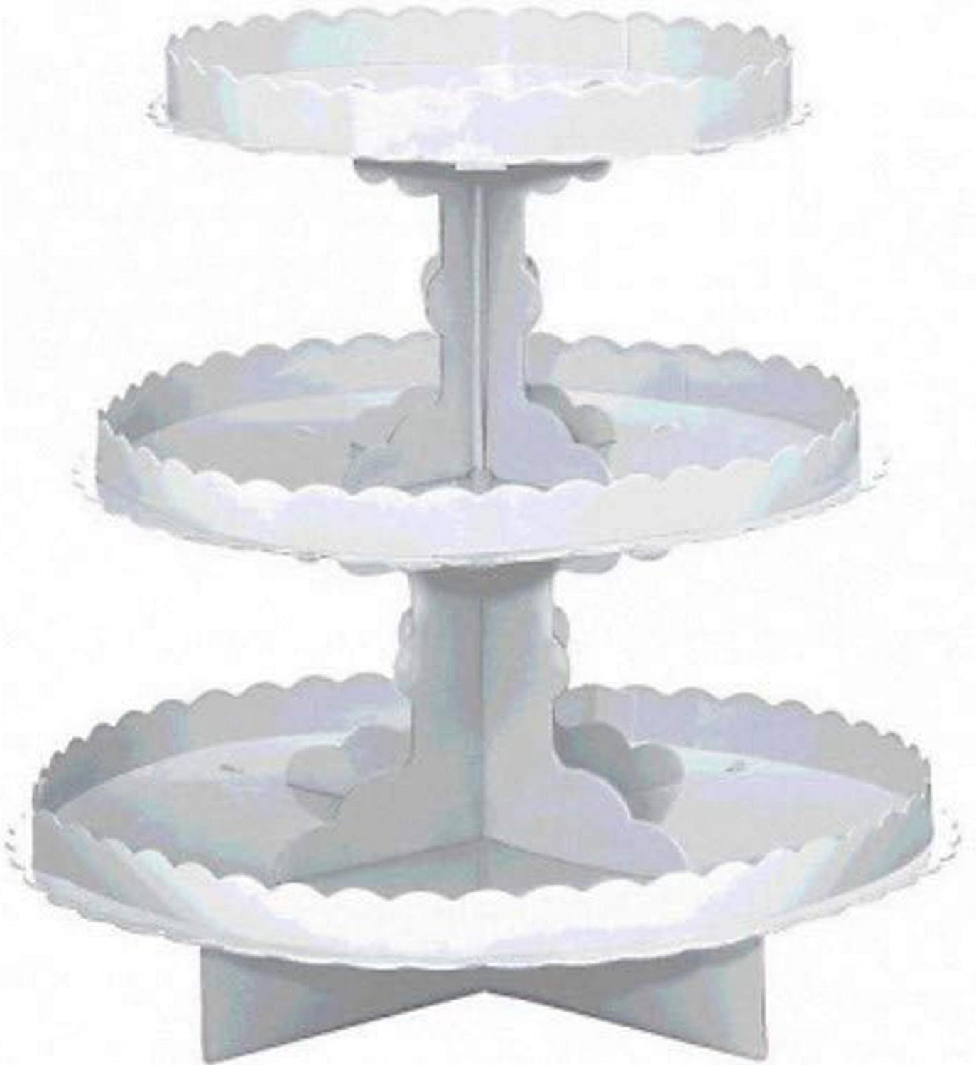 Amscan 140075.19 3 Tier Cupcake Treat Stand Gold