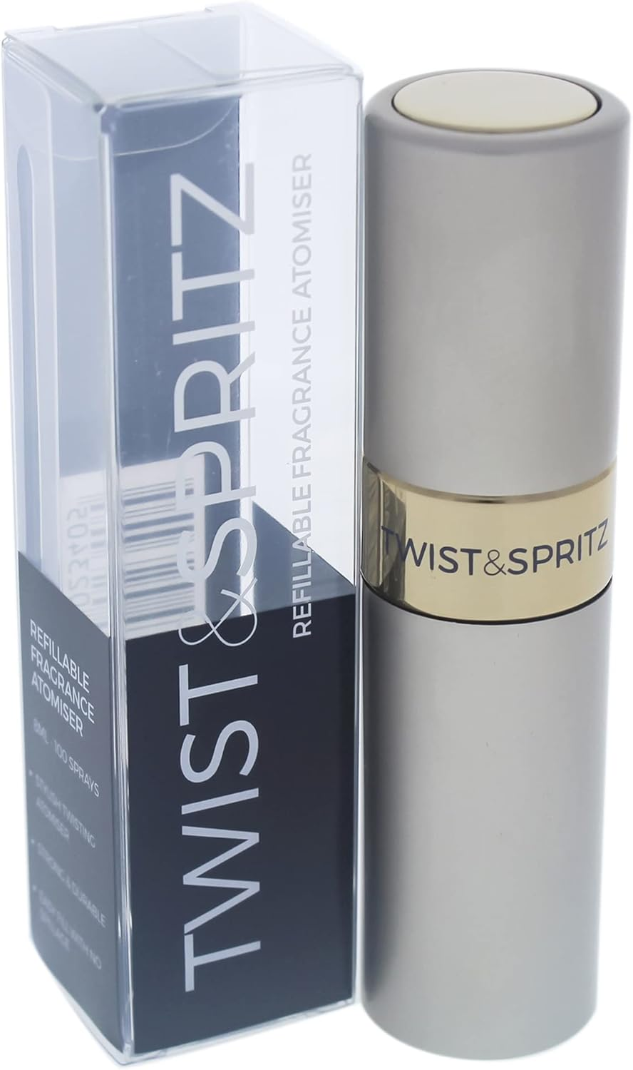 Twist & Spritz Atomiser, Silver