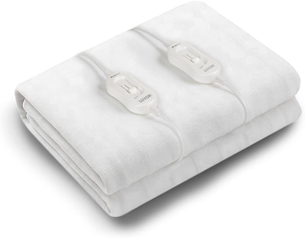 Dual Control Washable Electric Blanket | Heated Underblanket with Overheat Protection | Washable (Queen) image number 1