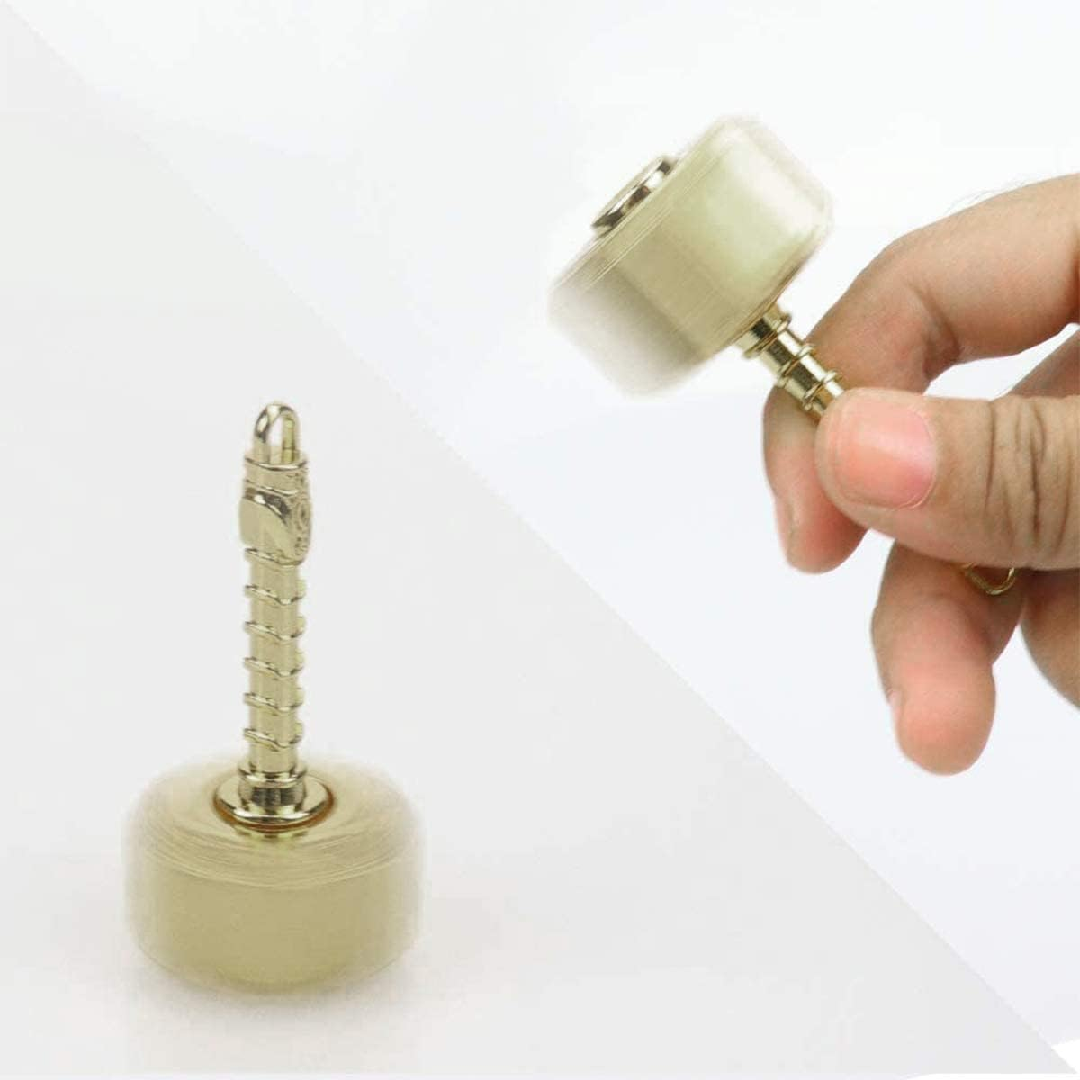 Thor Hammer Fidget Spinners Metal, Cool Fidgit Finger Hand Spinner Desk Toy, Infinity Fidget Cube Block Toy Focus Fingertip Gyro Birthday Gifts Prize for Kids Adults (2 Pack) image number 5