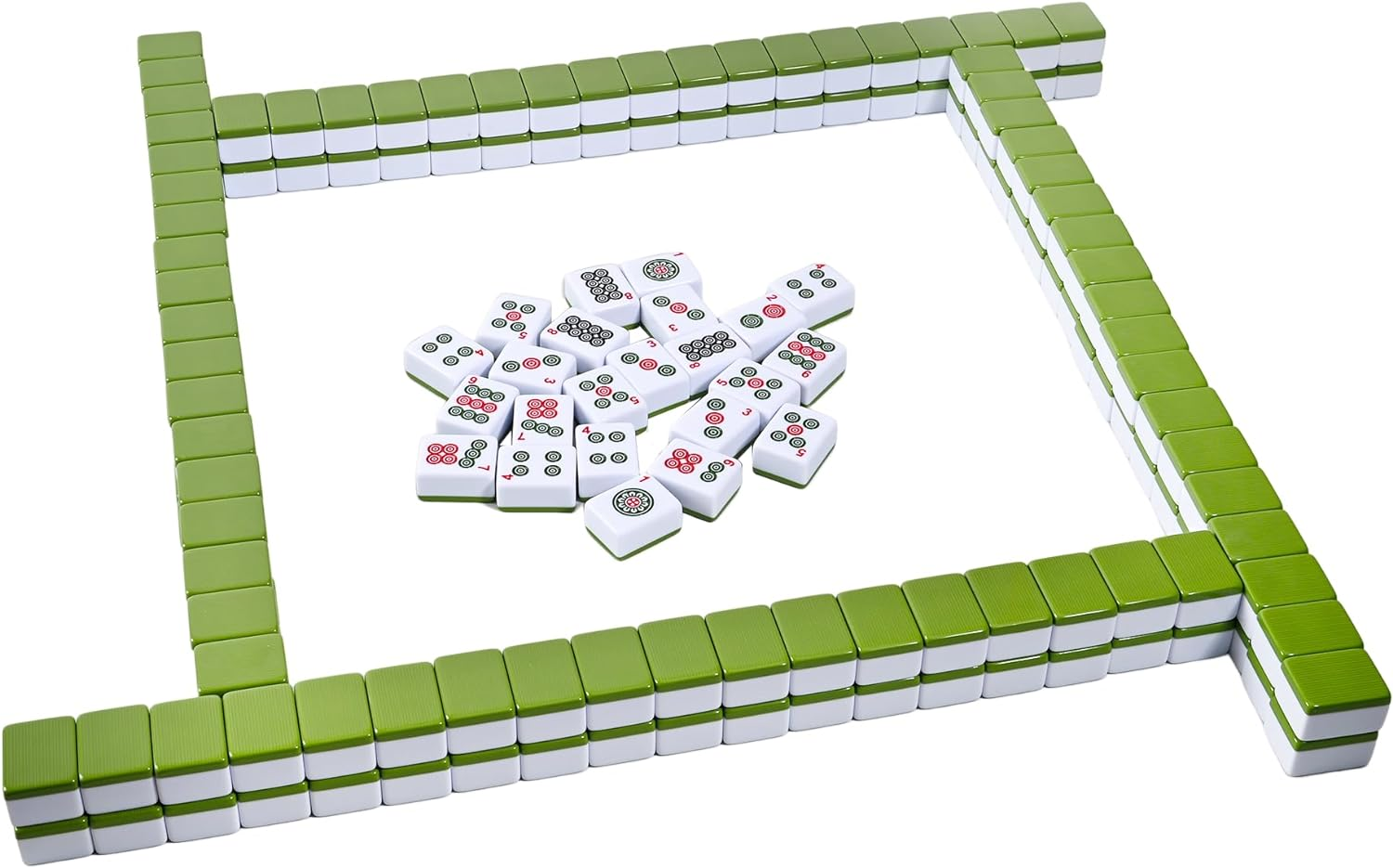 Lehom Large 36MM Chinese Mahjong Set 144Pc Mahjong Tile Set English Characters Mahjong Board Game with Case Mahjong Game Set for Travel Party Family Game Portable Mah Jong 麻将 (Mah Jongg, Majiang) image number 6