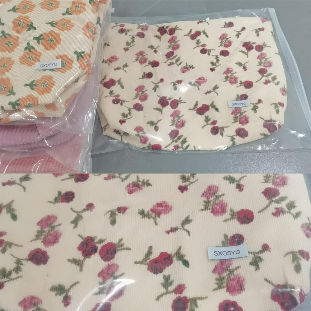 Cosmetic Bags for Women Makeup Bag Large Capacity Purse Travel Bags for Cosmetics Zipper Storage Pouch Make up Organizer for Women and Girls Gifts, Beige, Rose